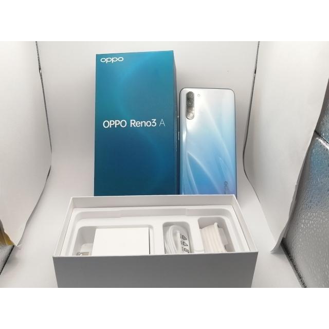 OPPO Reno3 A ホワイト 本体 箱付 中古】Oppo 国内版 【SIMフリー】 OPPO Reno3 A ホワイト 6GB 128GB
