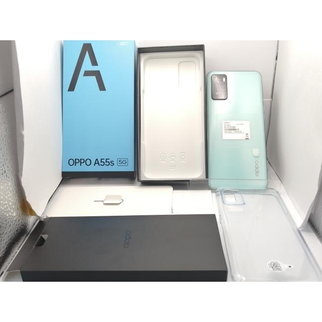 OPPO A55s 5G ミントグリーン 本体（中古） 中古】Oppo 楽天モバイル 【SIMフリー】 OPPO A55s 5G グリーン 4GB