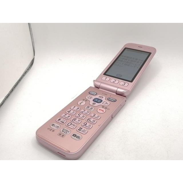 中古】Fujitsu docomo 【SIMロックあり】 らくらくホン F-01M ピンク