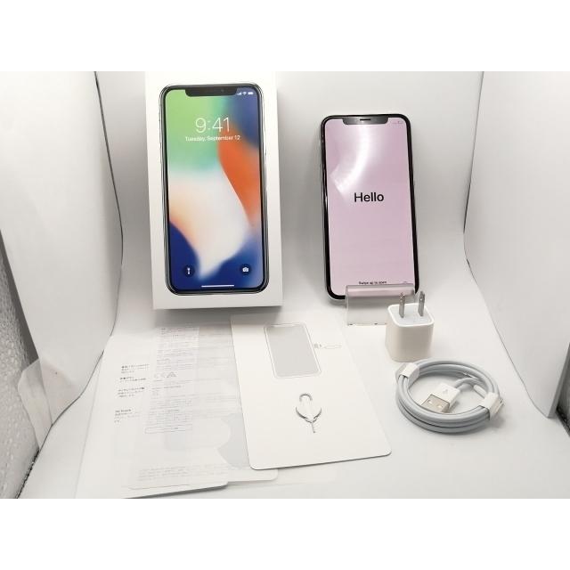 iPhone X 64GB SIMロック解除済み MQAY2J/A 本体 中古】Apple SoftBank 【SIMロック解除済み】 iPhone X 64GB シルバー