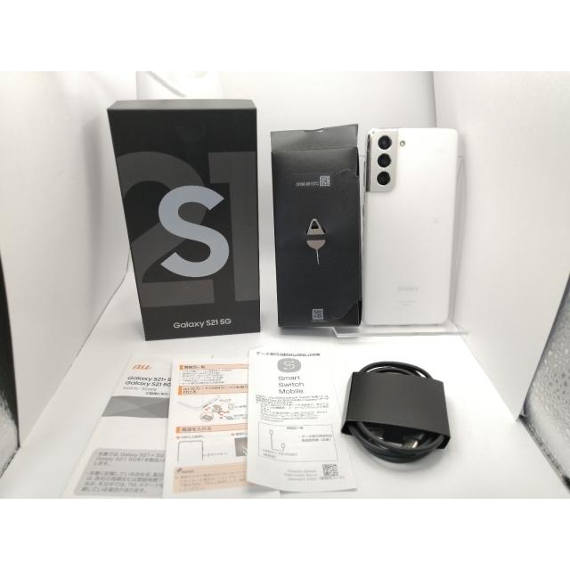 中古】SAMSUNG au 【SIMロック解除済み】 Galaxy S21 5G ファントム