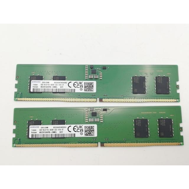 中古】DDR5 8GB 2枚組（合計16GB） DDR5-5600(PC5-44800