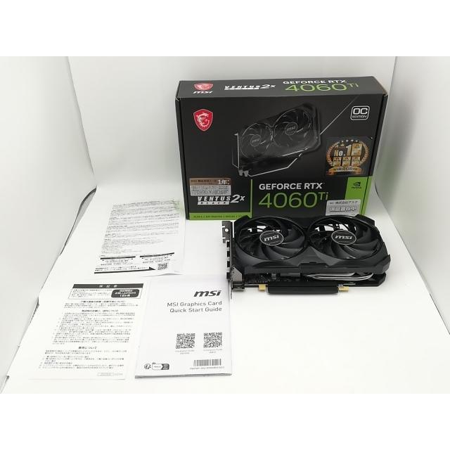 中古】MSI GeForce RTX 4060 Ti VENTUS 2X BLACK 8G OC RTX4060Ti/8GB