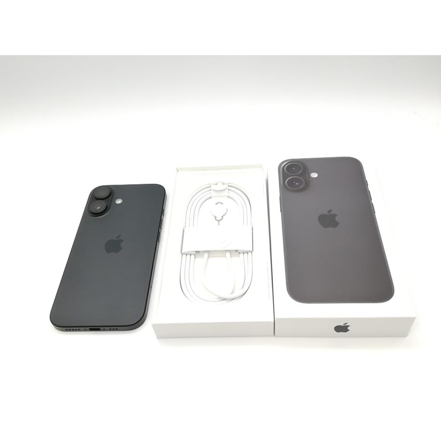 【中古】Apple 国内版 【SIMフリー】 iPhone 16 256GB ブラック MYDW3J/A【府中ル・シーニュ】保証期間１ヶ月【ランクA】の画像
