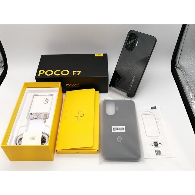 POCO F7 ブラック 12GB RAM 256GB ROM 未開封 中古】Xiaomi 【SIMフリー】 Poco F7 ブラック 12GB 256GB 25053PC47G