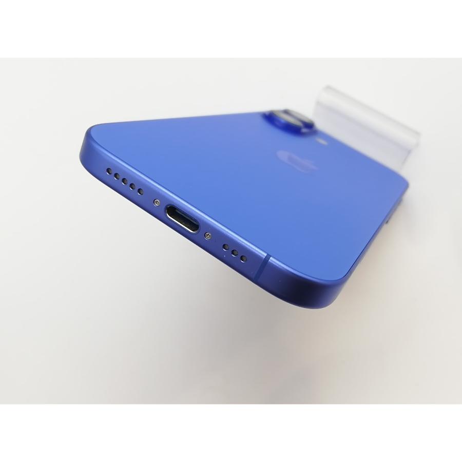 【中古】Apple 国内版 【SIMフリー】 iPhone 16 128GB ウルトラマリン MYDU3J/A【府中ル・シーニュ】保証期間１ヶ月【ランクB】の画像