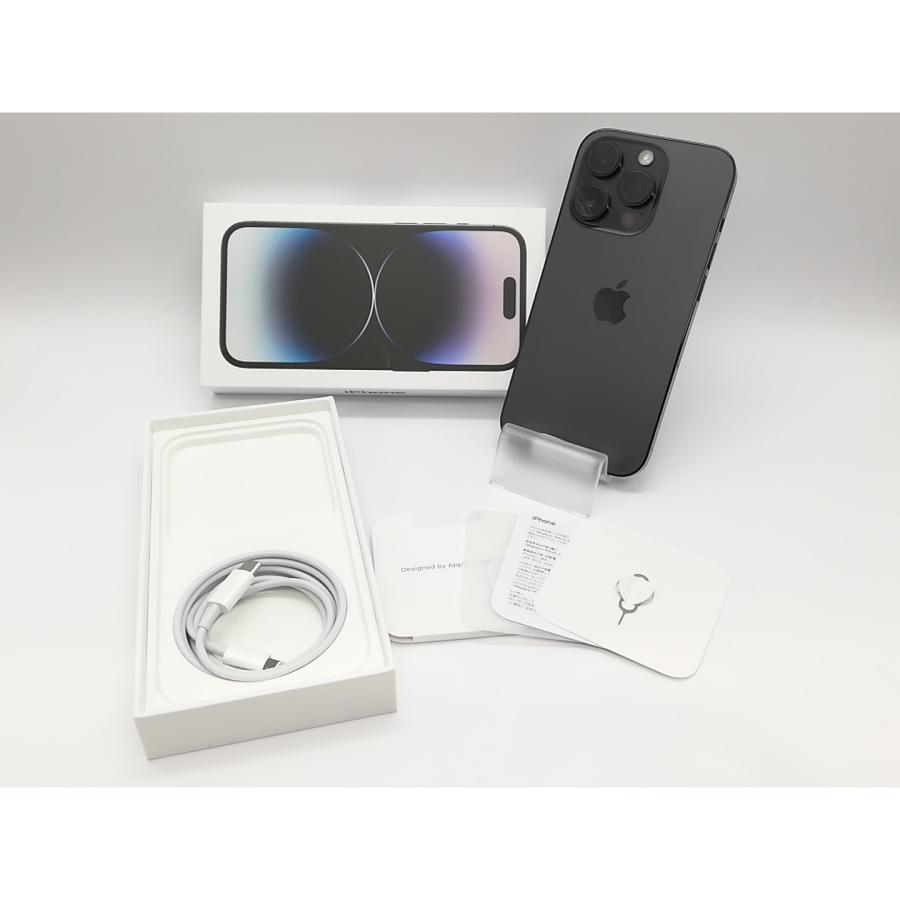 【中古】Apple 国内版 【SIMフリー】 iPhone 14 Pro 256GB スペースブラック MQ0Q3J/A【府中ル・シーニュ】保証期間１ヶ月【ランクC】の画像