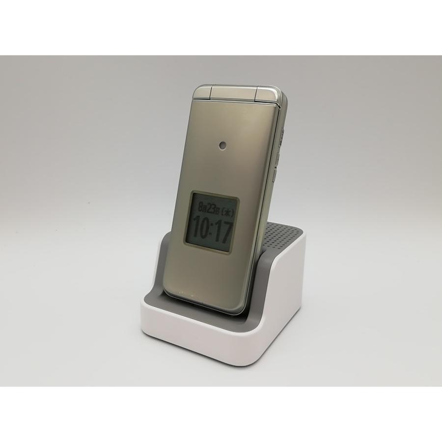 中古】KYOCERA au 【SIMロック解除済み】 かんたんケータイ ライト