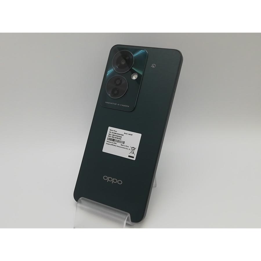 04 OPPO Reno11 A グリーン SIMフリー 美品 中古】Oppo ymobile 【SIMフリー】 OPPO Reno11 A ダークグリーン 8GB