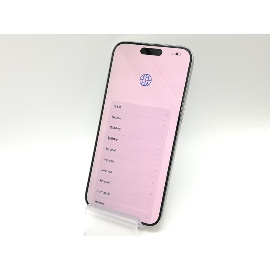 【中古】Apple 国内版 【SIMフリー】 iPhone 15 Pro Max 256GB ホワイトチタニウム MU6Q3J/A【府中ル・シーニュ】保証期間１ヶ月【ランクB】の画像