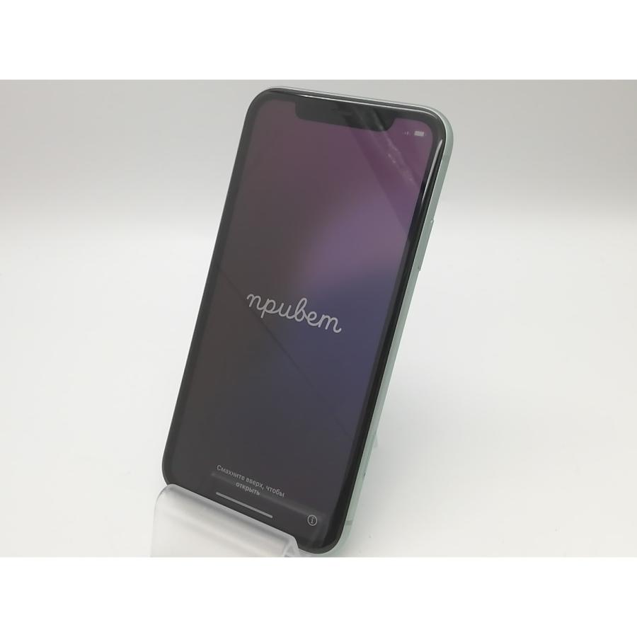 中古】Apple 国内版 【SIMフリー】 iPhone 11 128GB グリーン MWM62J/A