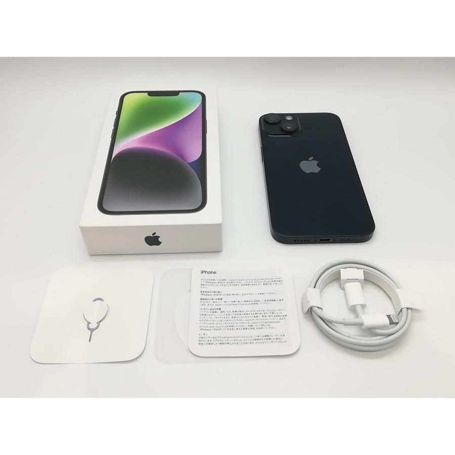【中古】Apple 国内版 【SIMフリー】 iPhone 14 256GB ミッドナイト MPVW3J/A【府中ル・シーニュ】保証期間１ヶ月【ランクB】の画像