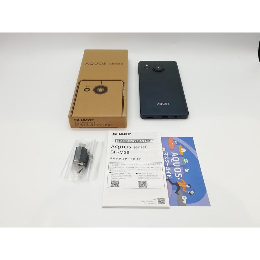 中古】SHARP 国内版 【SIMフリー】 AQUOS sense8 コバルトブラック 6GB