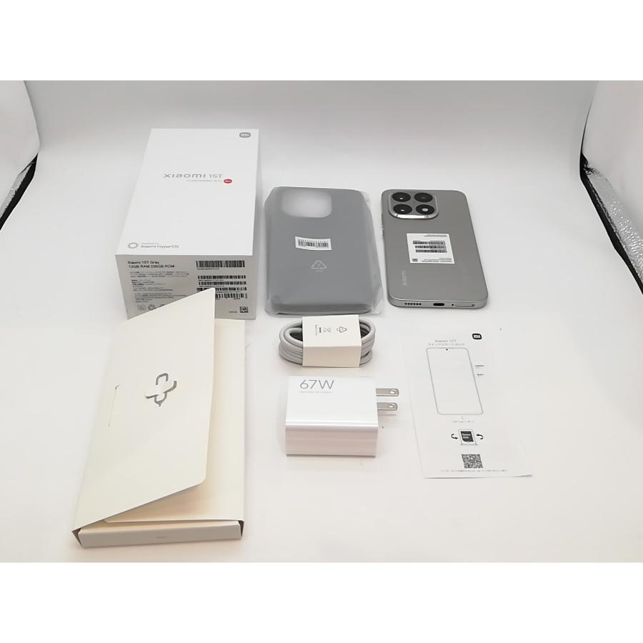 中古】Xiaomi 【SIMフリー】 Xiaomi 15T グレー 12GB 256GB【府中ル