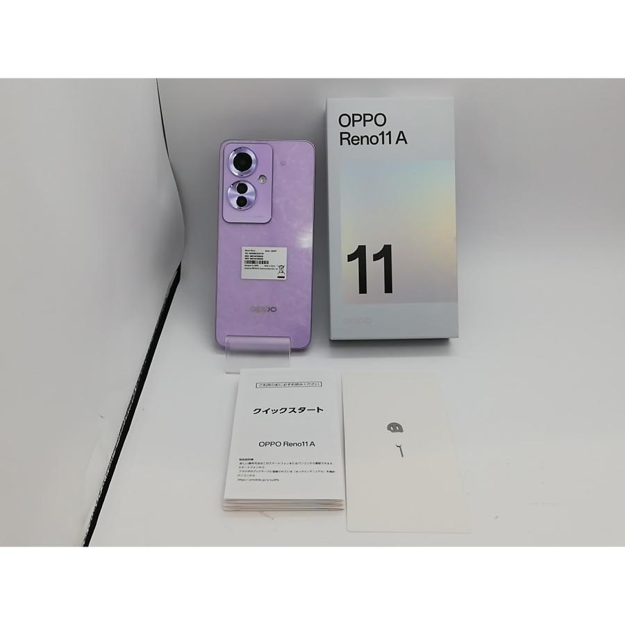 OPPO Reno11 A コーラルパープル　中古 中古】Oppo ymobile 【SIMフリー】 OPPO Reno11 A コーラルパープル