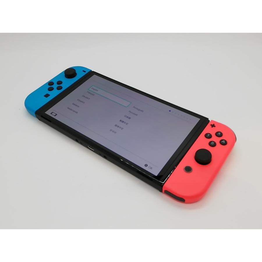 中古】Nintendo Switch 本体 (有機ELモデル) HEG-S-KABAA ネオンブルー