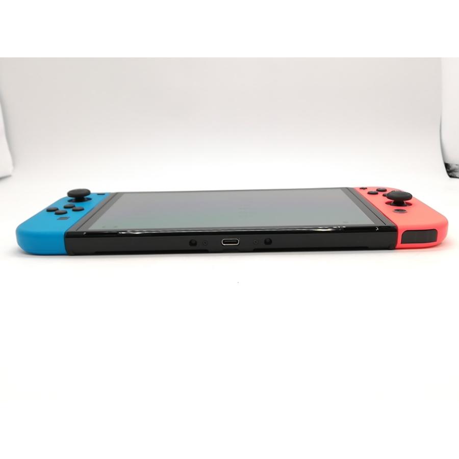 中古】Nintendo Switch 本体 (有機ELモデル) HEG-S-KABAA ネオンブルー
