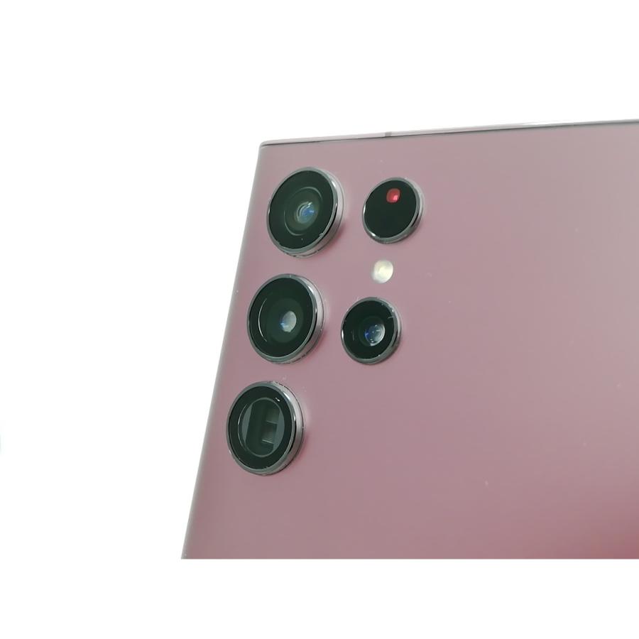中古】SAMSUNG docomo 【SIMフリー】 Galaxy S22 Ultra バーガンディ