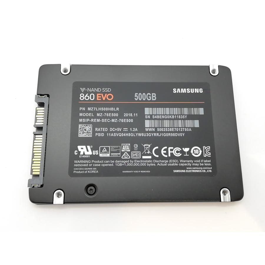 中古】SAMSUNG 860 EVO MZ-76E500B 500GB/SSD/6GbpsSATA【府中ル
