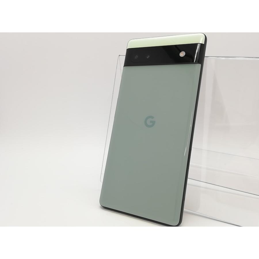 中古】Google au 【SIMフリー】 Pixel 6a セージ 6GB 128GB GB17L