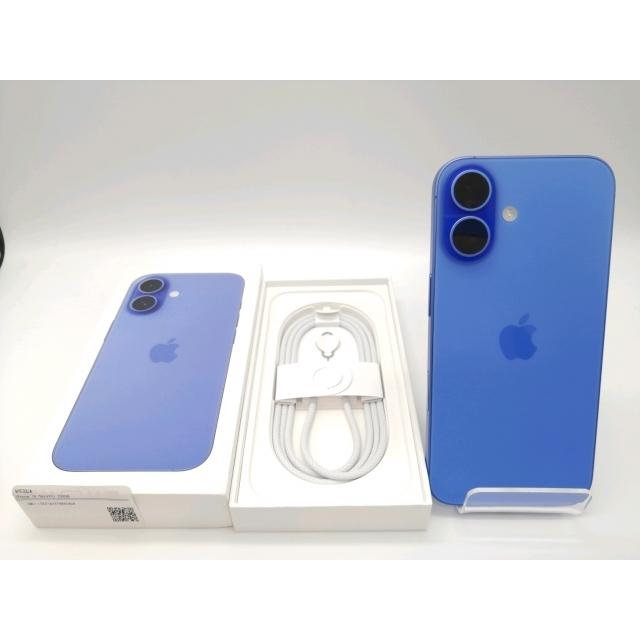 中古】Apple au 【SIMフリー】 iPhone 16 256GB ウルトラマリン MYE03J