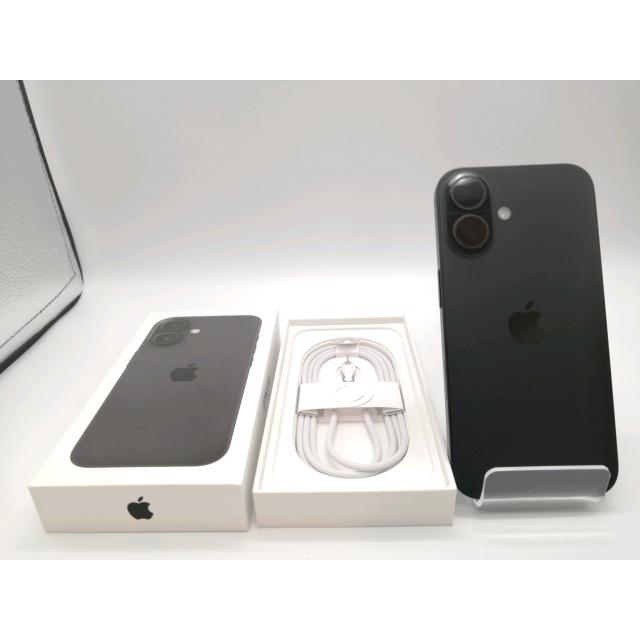中古】Apple 国内版 【SIMフリー】 iPhone 16 128GB ブラック MYDQ3J/A