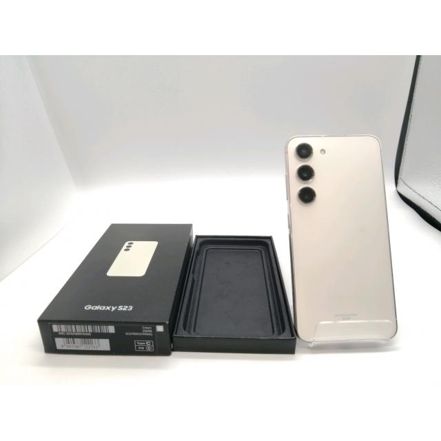 中古】SAMSUNG au 【SIMフリー】 Galaxy S23 クリーム 8GB 256GB SCG19