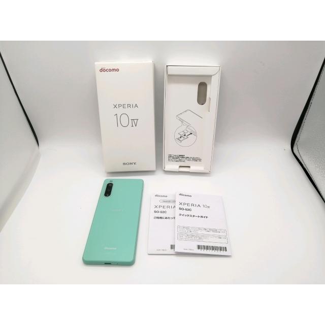 中古】SONY docomo 【SIMフリー】 Xperia 10 IV ミント 6GB 128GB SO