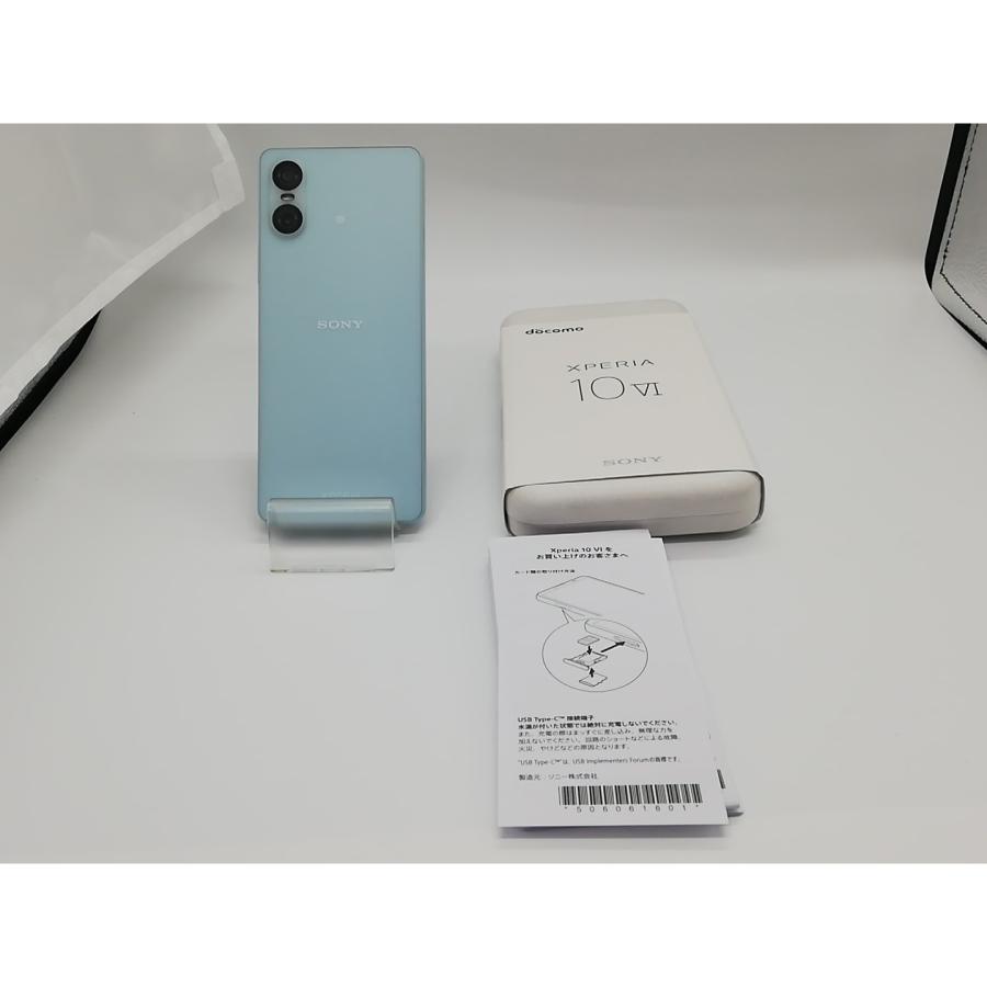 中古】SONY docomo 【SIMフリー】 Xperia 10 VI ブルー 6GB 128GB SO