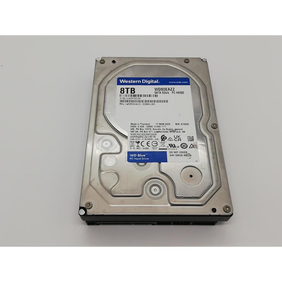 中古】W.D. WD80EAZZ WD Blue 8TB/5640rpm/128MB/6Gbps【那珂川】保証
