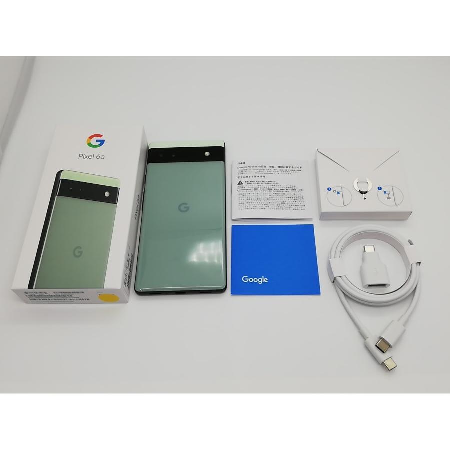 中古】Google UQmobile 【SIMフリー】 Pixel 6a セージ 6GB 128GB