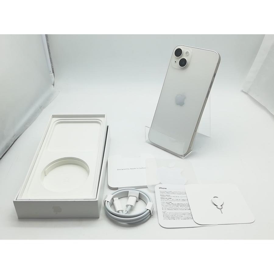 【中古】Apple 国内版 【SIMフリー】 iPhone 14 Plus 256GB スターライト MQ4L3J/A【アリオ倉敷】保証期間１ヶ月【ランクB】の画像