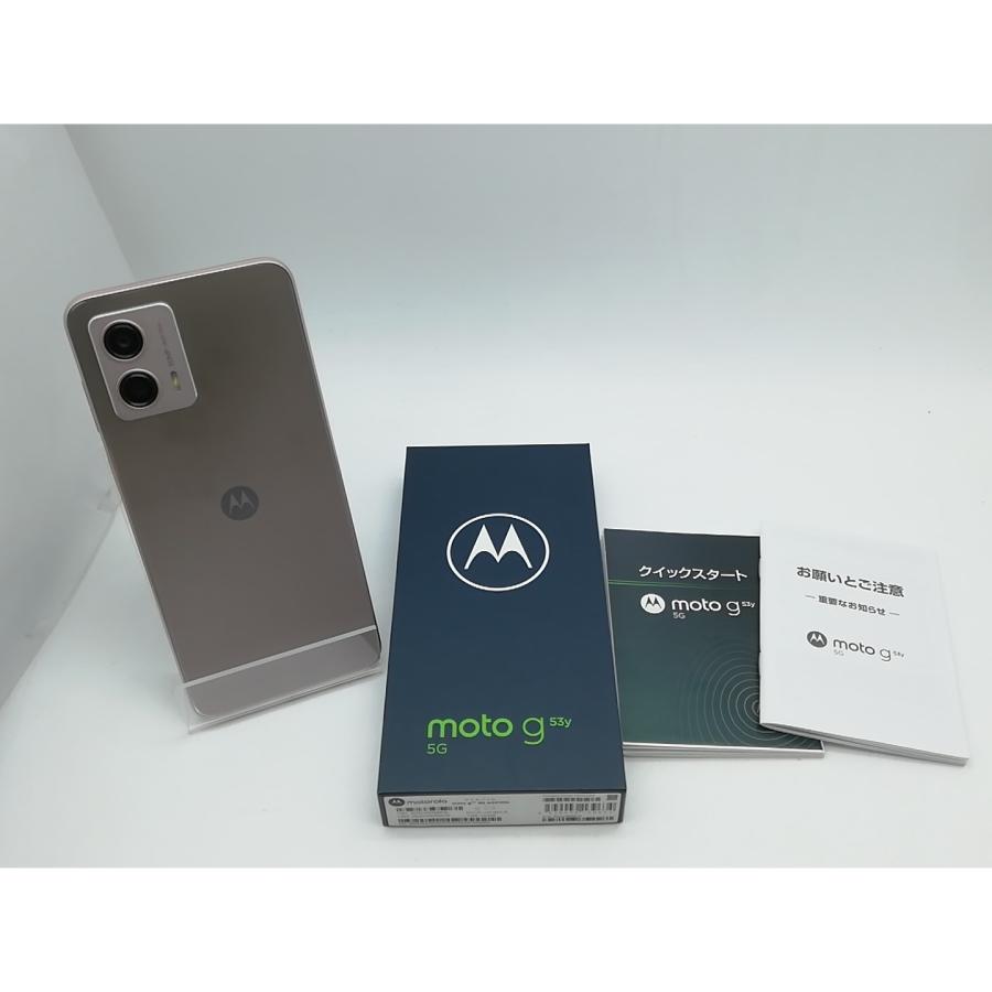 中古】MOTOROLA ymobile 【SIMフリー】 moto g53y 5G ペールピンク 4GB
