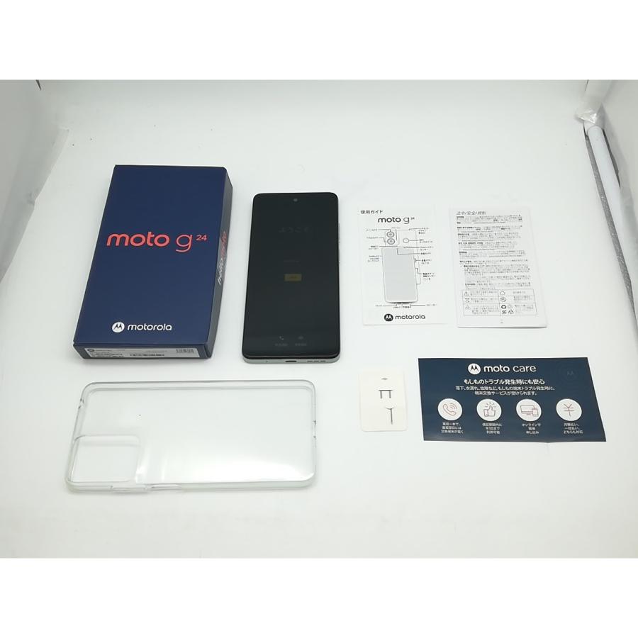 中古】MOTOROLA 国内版 【SIMフリー】 moto g24 アイスグリーン 8GB