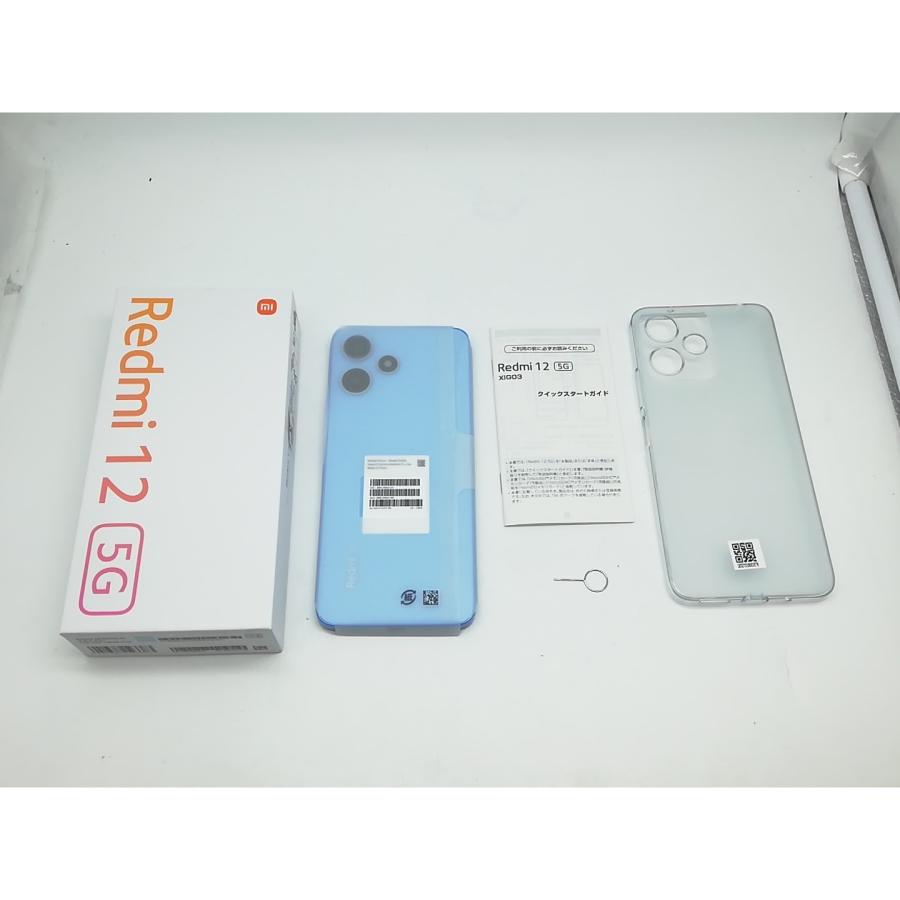 未使用】Xiaomi au 【SIMフリー】 Redmi 12 5G 4GB 128GB スカイブルー