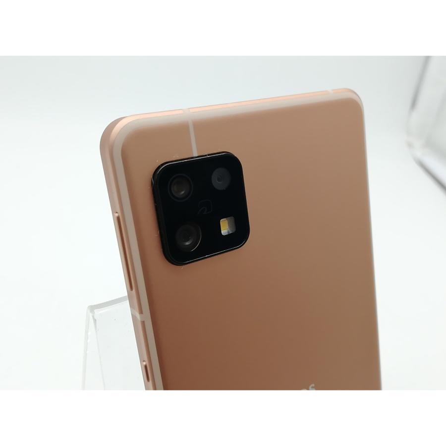 中古】SHARP au 【SIMフリー】 AQUOS sense6s ライトカッパー 4GB 64GB