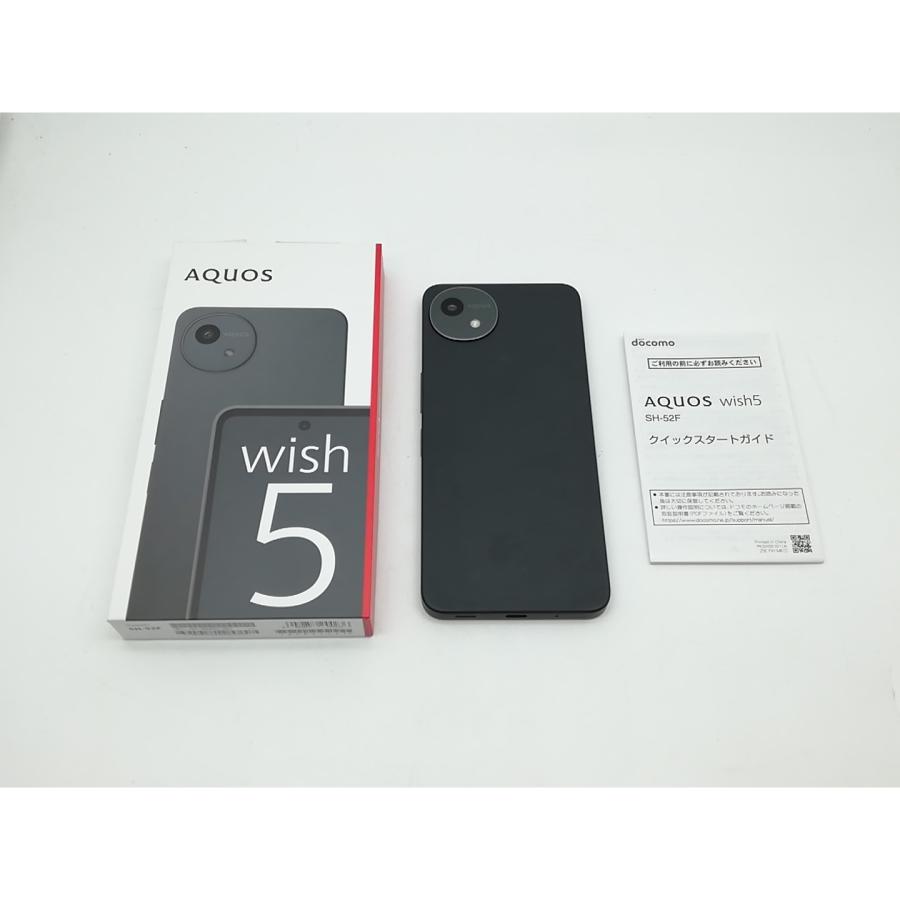 AQUOS Wish5 SIMフリー 新品 未使用 SH-52F ブラック AQUOS wish5 SH-52F スミ【RAM4GB/ROM64GB docomo版SIMフリー