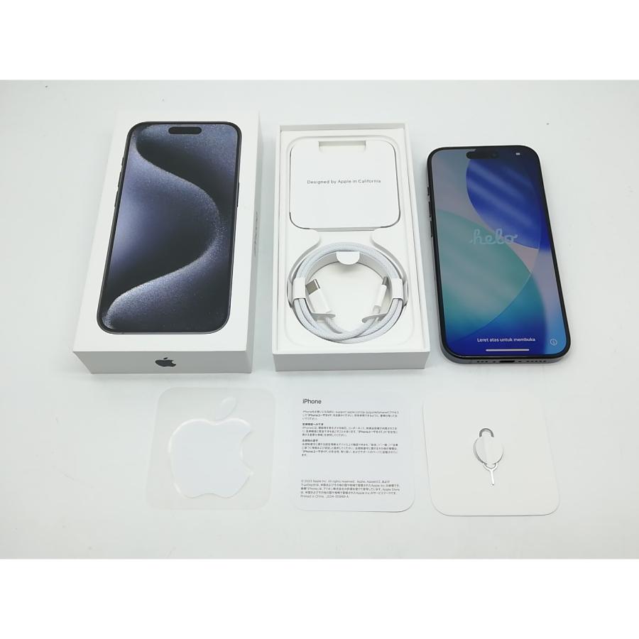中古】Apple 国内版 【SIMフリー】 iPhone 15 Pro 128GB ブルー