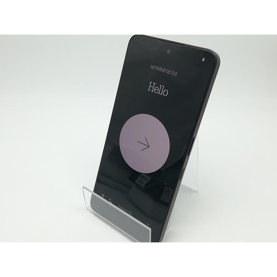 中古】NOTHING 国内版 【SIMフリー】 Nothing Phone (3a) ブラック 8GB