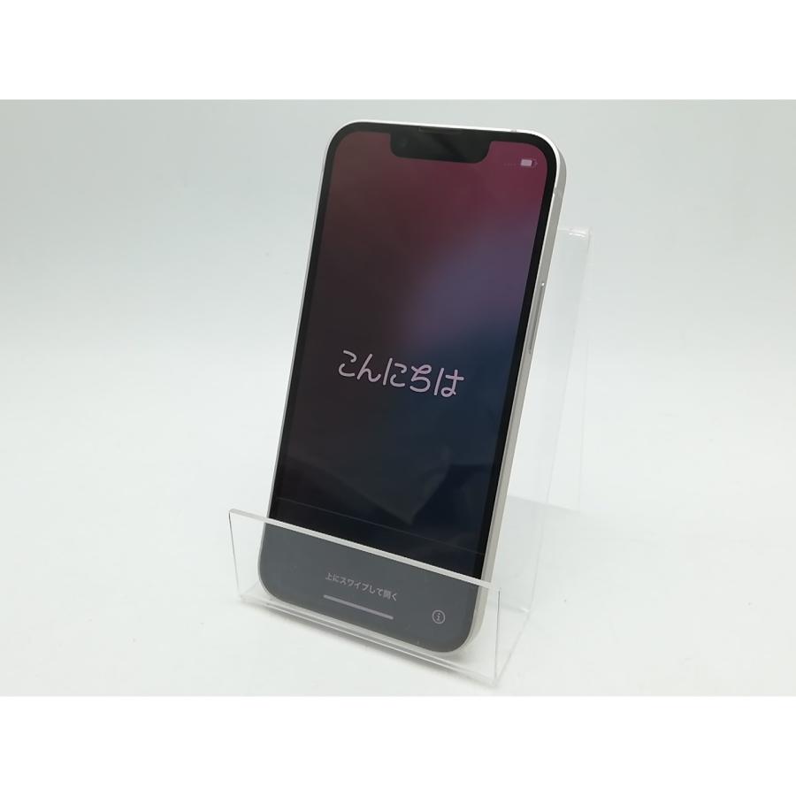【中古】Apple au 【SIMフリー】 iPhone 13 mini 128GB スターライト MLJE3J/A【柏】保証期間１週間【ランクC】の画像