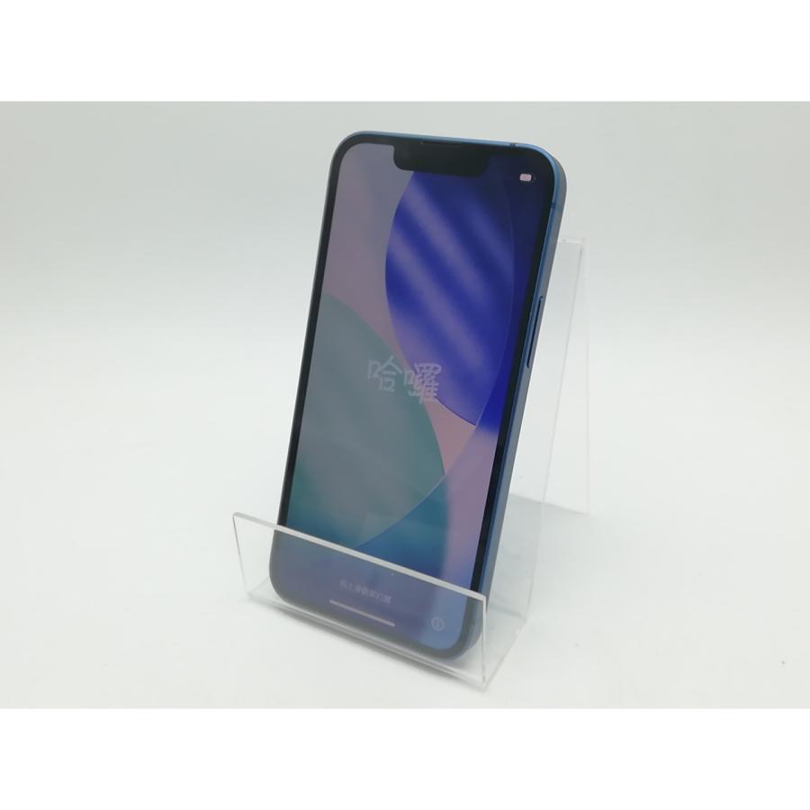【中古】Apple au 【SIMフリー】 iPhone 13 mini 256GB ブルー MLJN3J/A【柏】保証期間１ヶ月【ランクA】の画像
