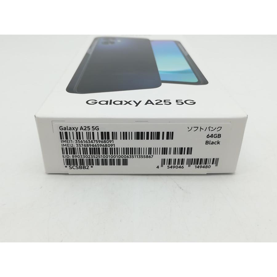 未使用】SAMSUNG SoftBank 【SIMフリー】 Galaxy A25 5G ブラック 4GB