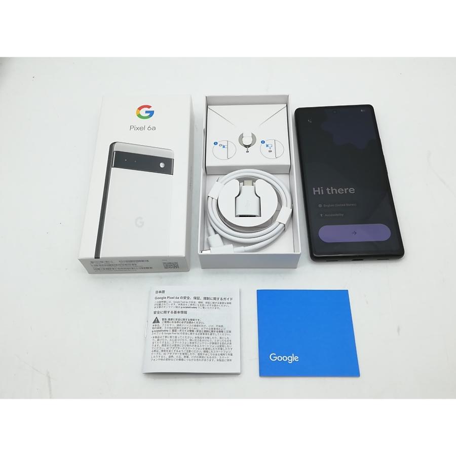 Google Pixel 6a チョーク SIMフリー【128GB】 付属品完備 中古】Google au 【SIMフリー】 Pixel 6a チョーク 6GB 128GB GB17L