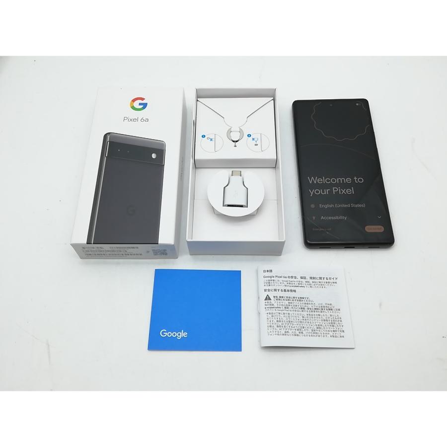 中古】Google au 【SIMフリー】 Pixel 6a チャコール 6GB 128GB GB17L