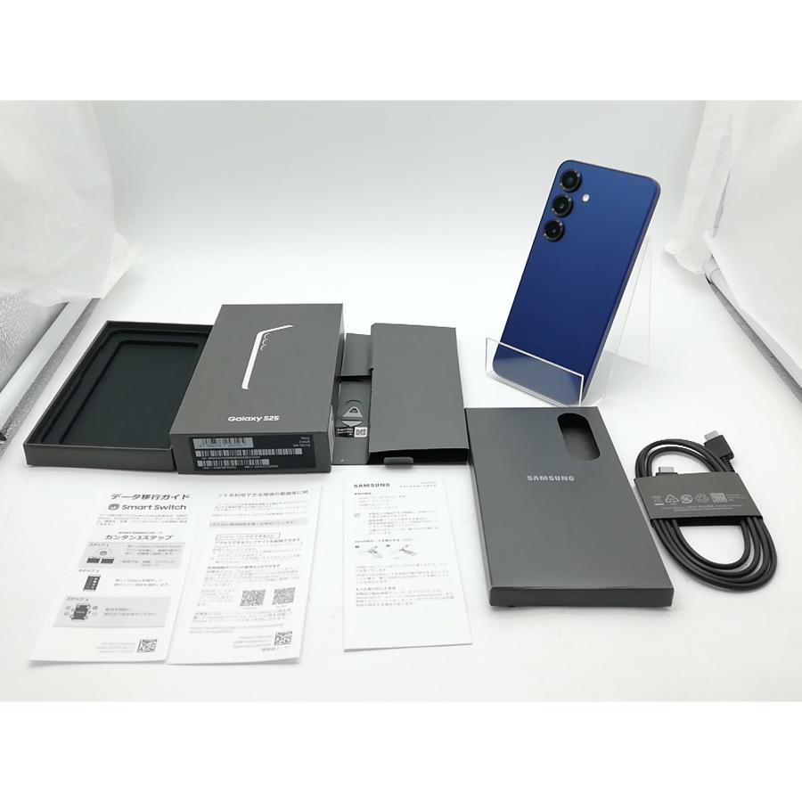 中古】SAMSUNG 国内版 【SIMフリー】 Galaxy S25 ネイビー 12GB 256GB