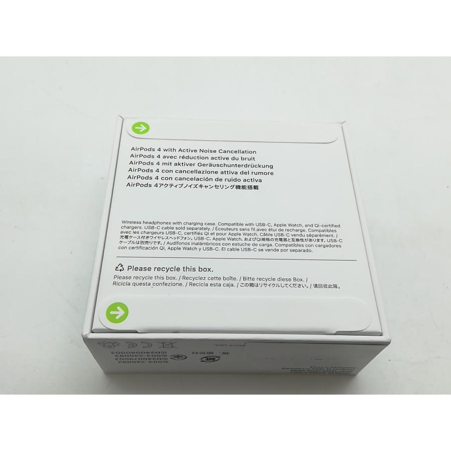 未使用】Apple AirPods 4 アクティブノイズキャンセリング搭載モデル