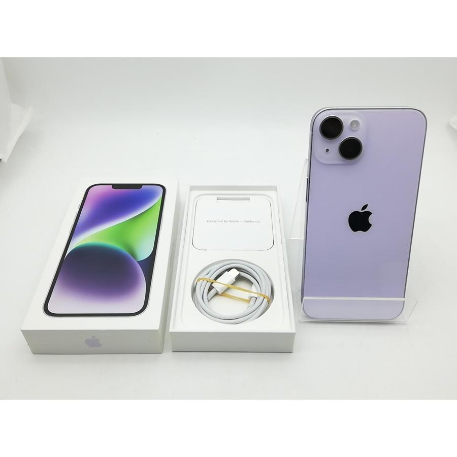 中古】Apple 国内版 【SIMフリー】 iPhone 14 128GB パープル MPUY3J/A