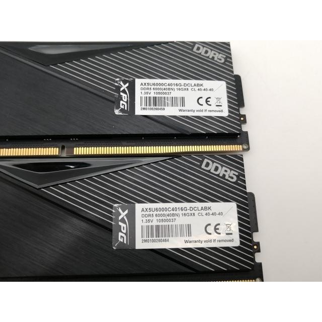中古】DDR5 16GB 2枚組（合計32GB） DDR5-6000(PC5-48000