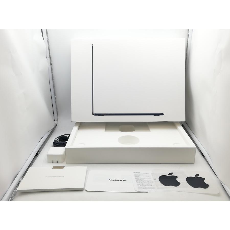 【中古】Apple MacBook Air 15インチ CTO (M3,2024) ミッドナイト M3(CPU:8C/GPU:10C)/16G/256G【柏】保証期間１ヶ月【ランクA】の画像