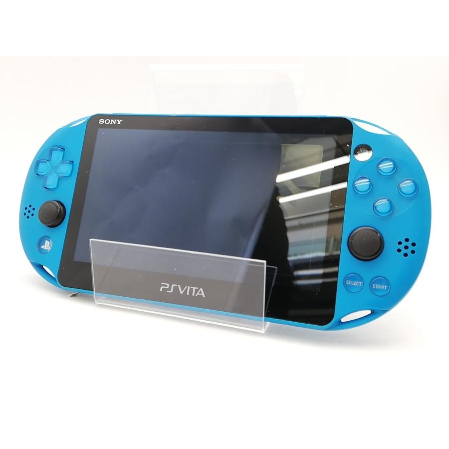 中古】SONY PlayStation VITA Wi-Fiモデル アクア・ブルー PCH-2000